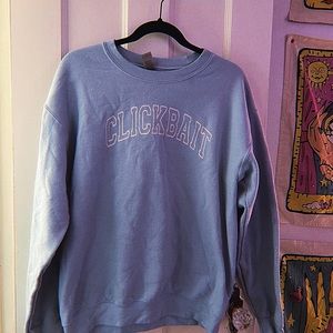 Blue “ClickBait” David Dobrik Crewneck